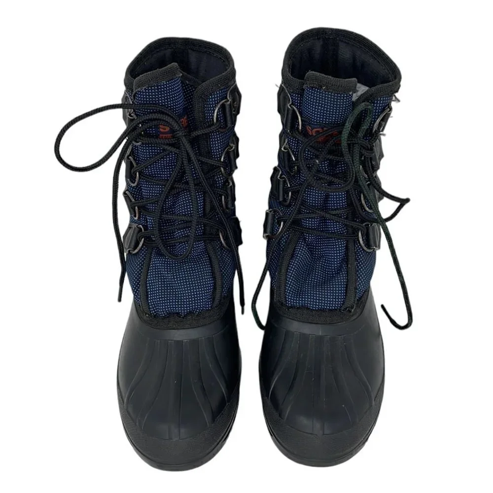 Sorel Snow Boot Lace Up Shoe Blue Black Size 6